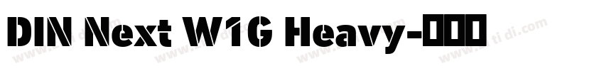 DIN Next W1G Heavy字体转换